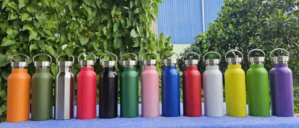 Bình giữ nhiệt - nắp inox có quai xách 